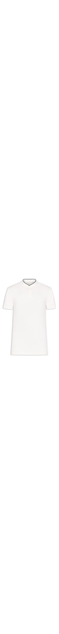 Polo Masculina Slim Gola Portuguesa - Branco