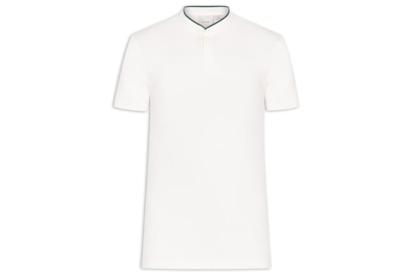 Polo Masculina Slim Gola Portuguesa - Branco