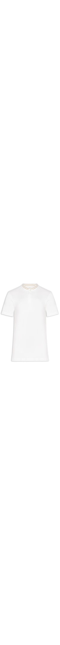 Polo Masculina Slim Gola Portuguesa - Off White
