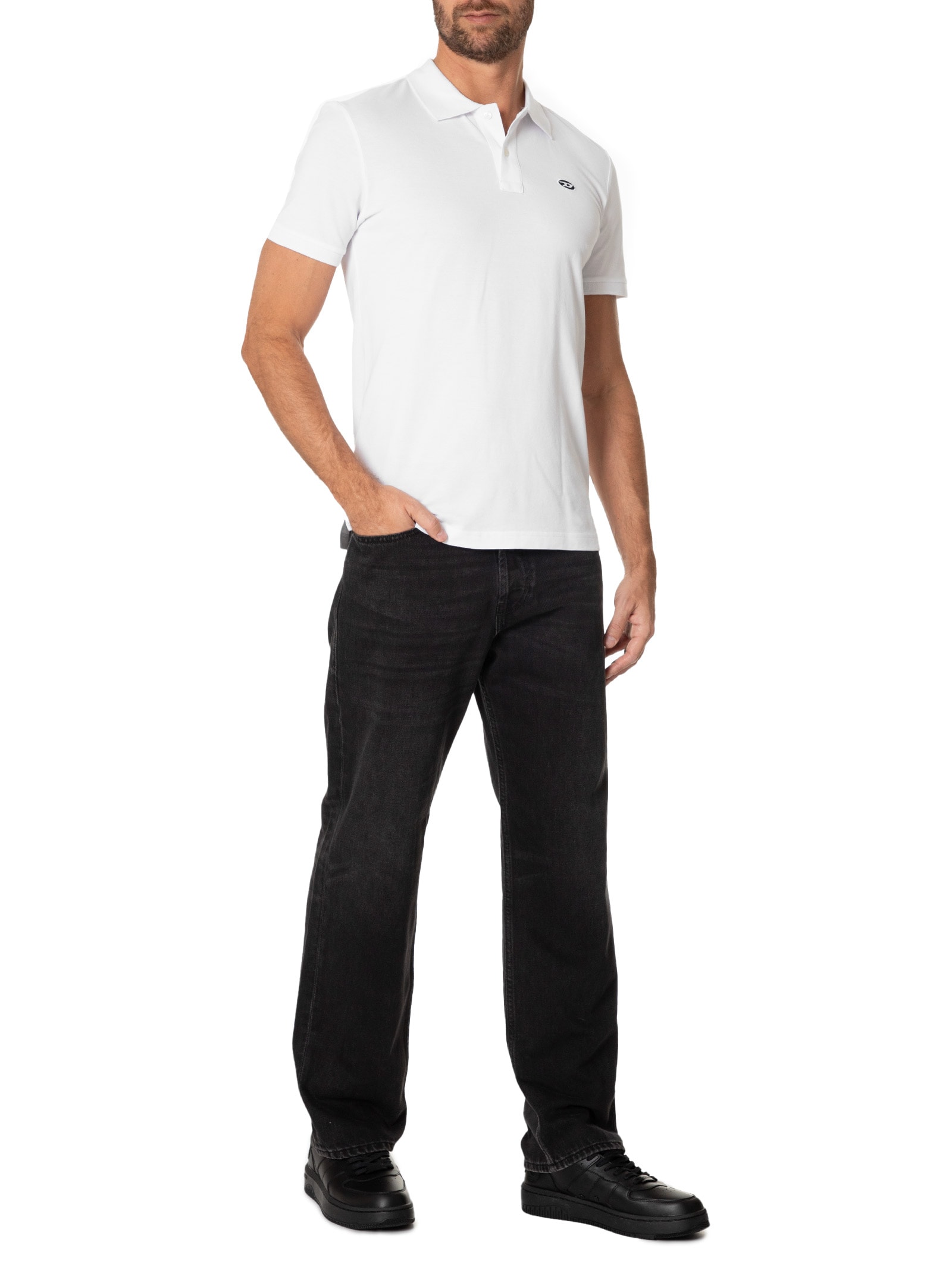 Polo Masculina Smith-Doval Pj Branco Diesel