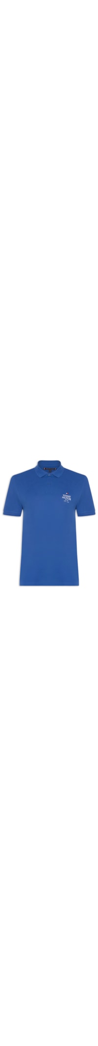 Polo Masculina Stack Chest Reg - Azul