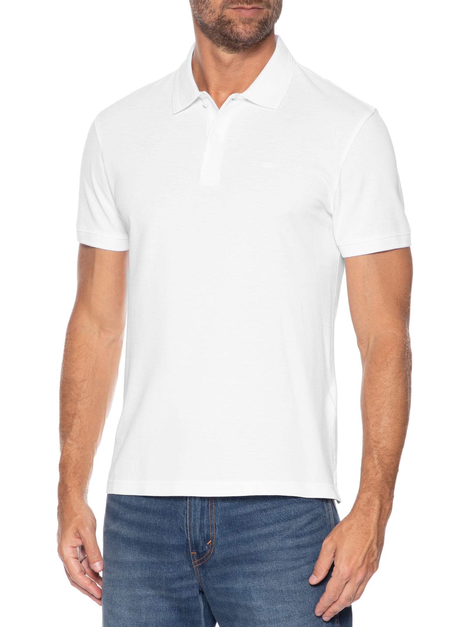 Polo Masculina Standard Fit Original Branco Levi's
