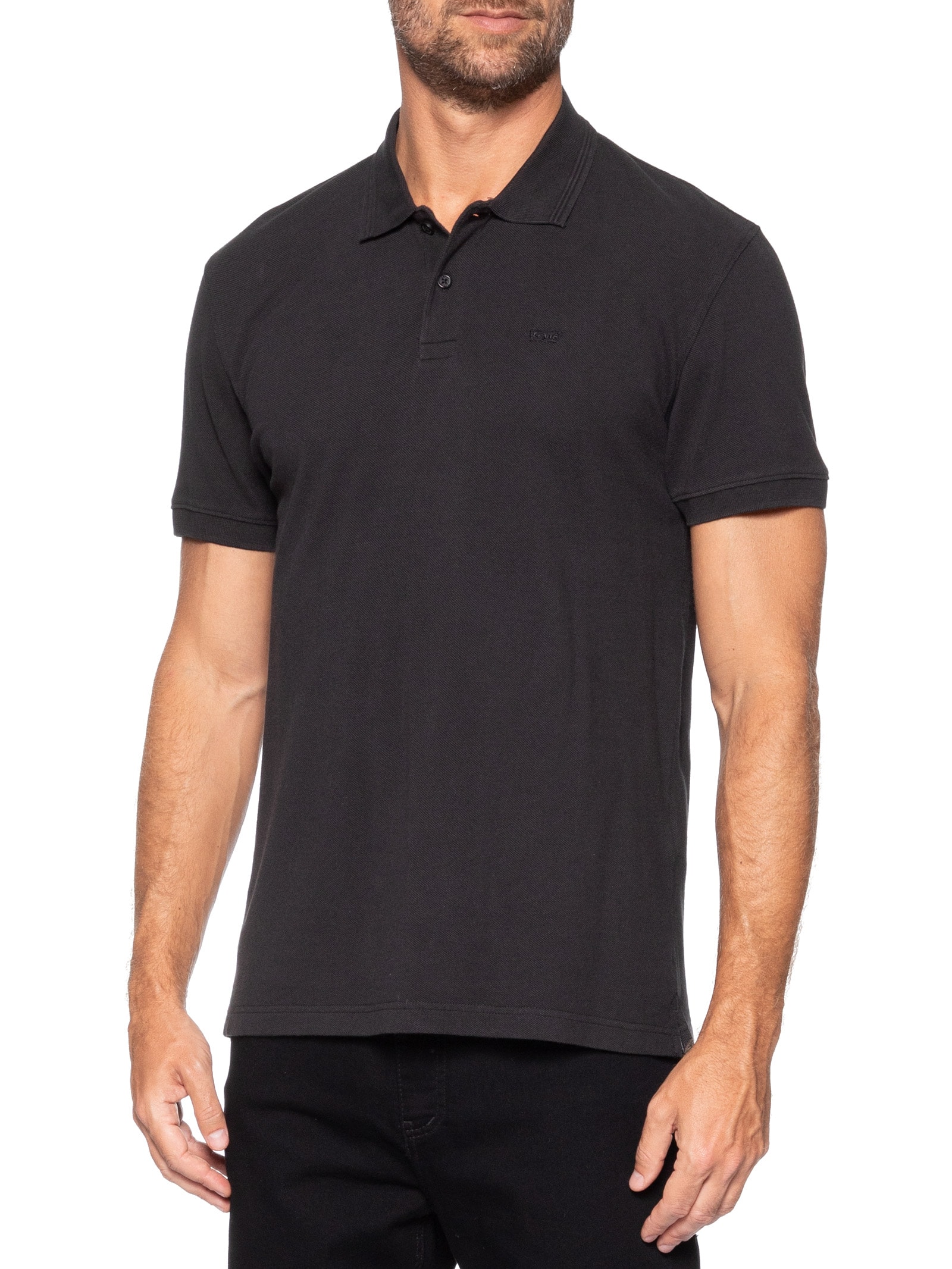 Polo Masculina Standard Fit Original Preto Levi's