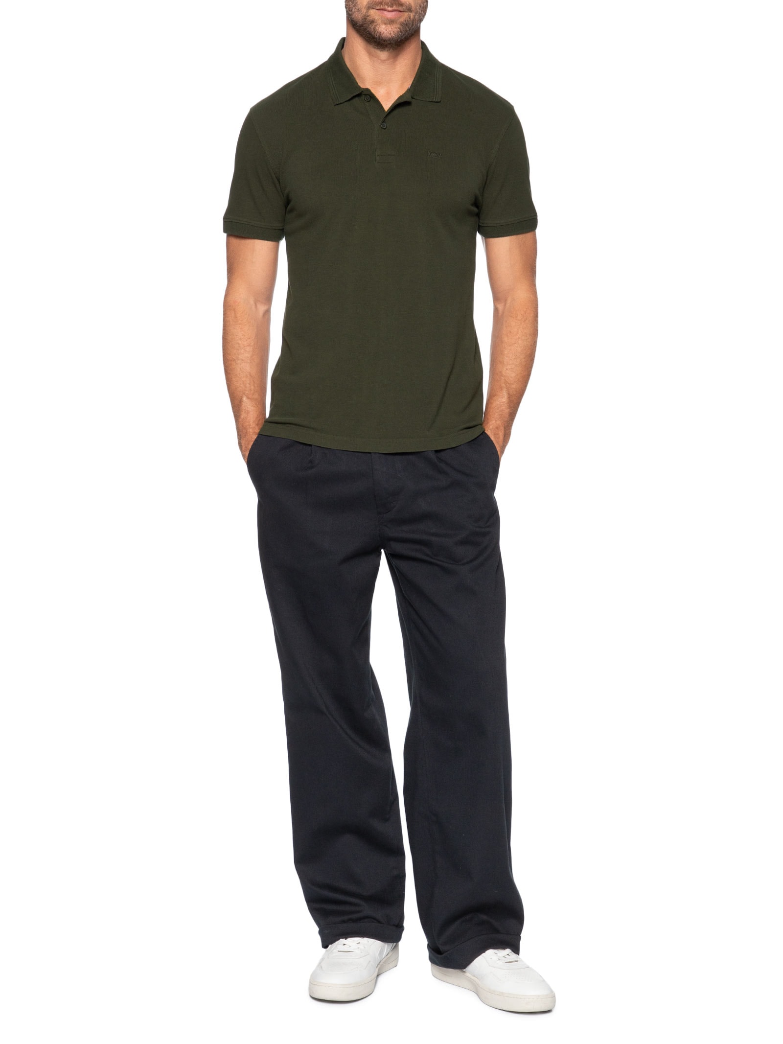 Polo Masculina Standard Fit Original Verde Levi's