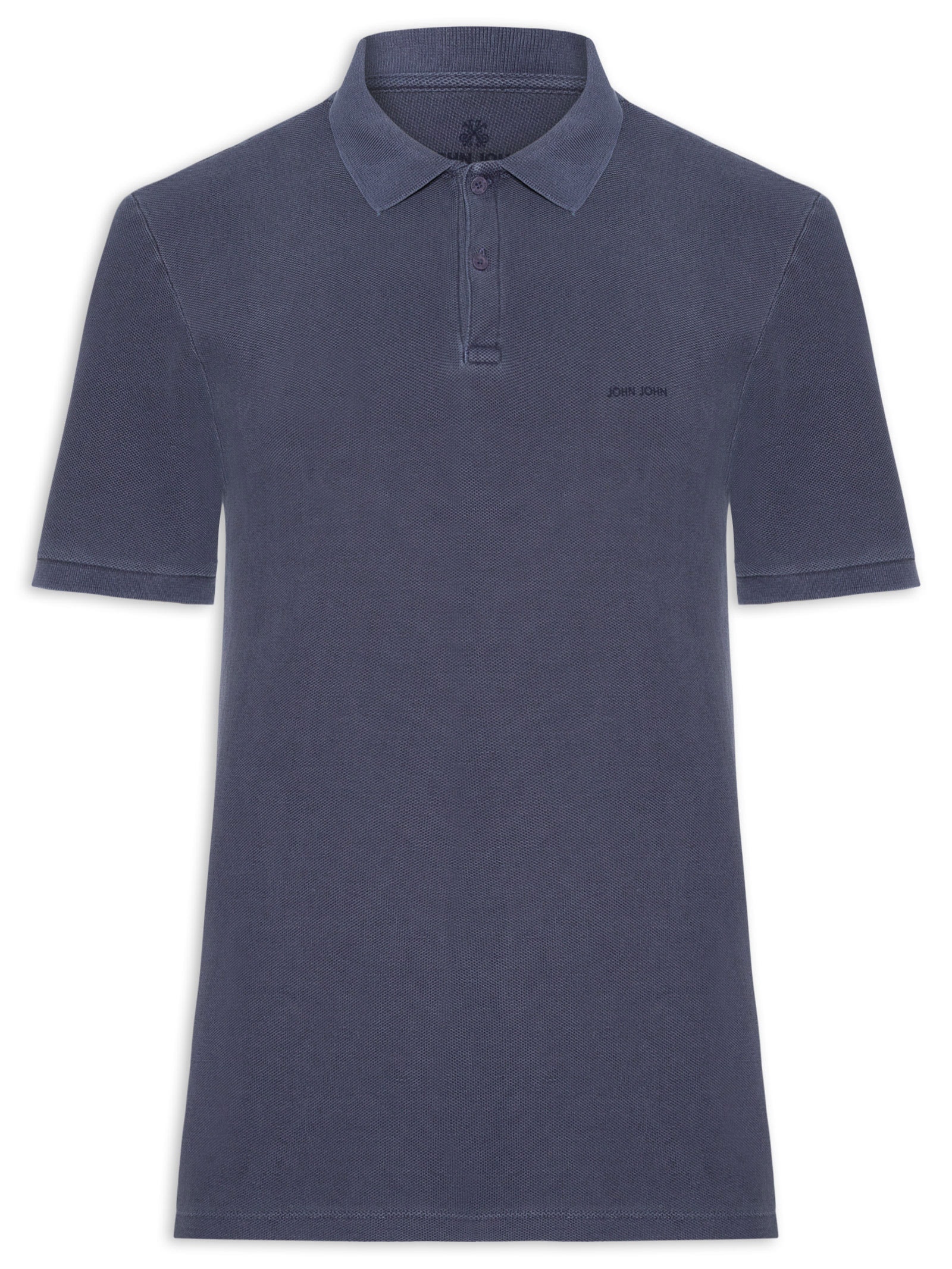 Polo Masculina Stone Azul John John