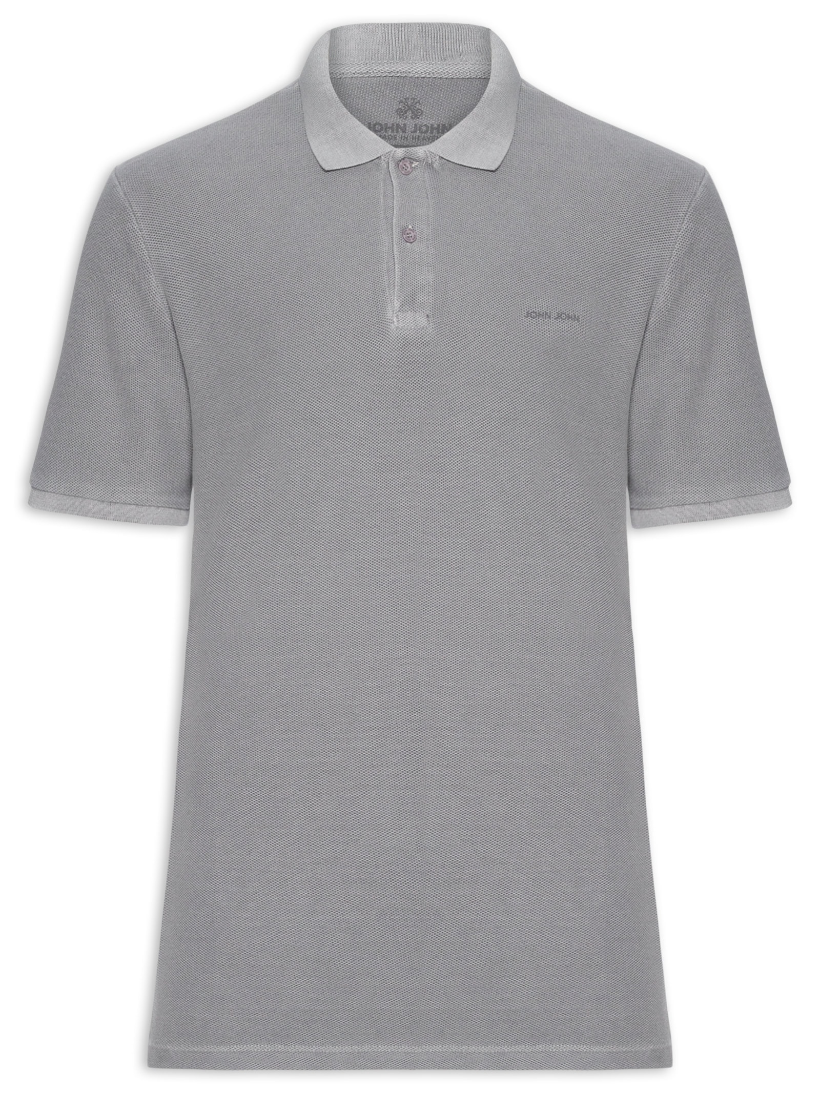 Polo Masculina Stone Cinza John John