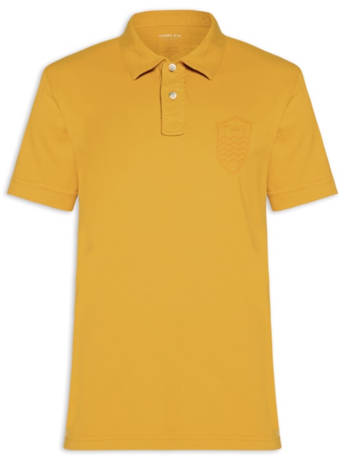 Polo Masculina Stone Colors – Amarelo