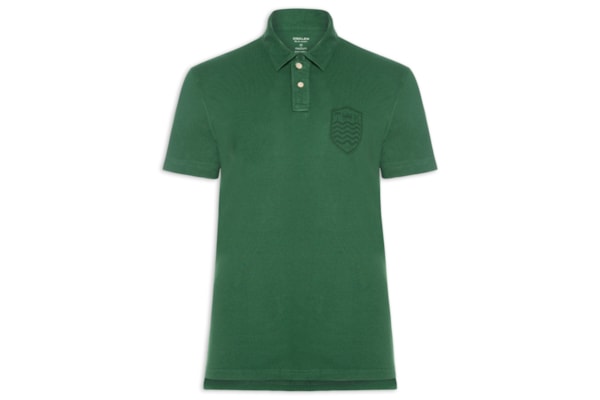 Polo Masculina Stone Manga Curta Colors - Verde