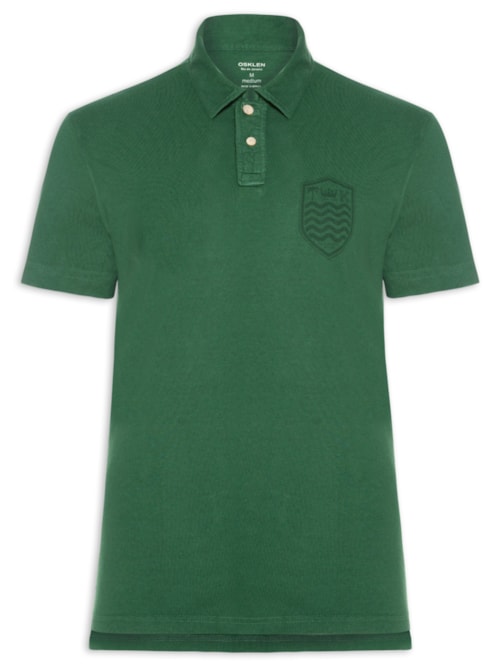 Polo Masculina Stone Manga Curta Colors – Verde