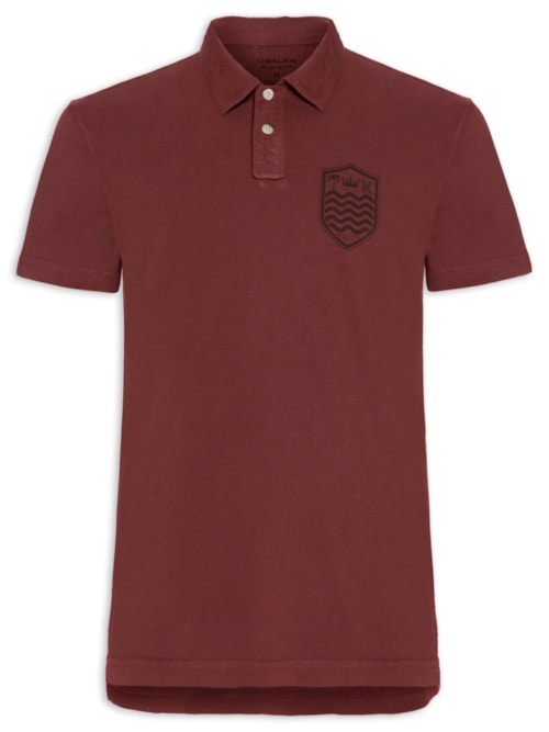 Polo Masculina Stone Manga Curta Colors - Vermelho