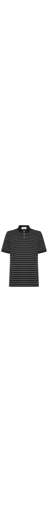 Polo Masculina Stripes Over Pb - Preto