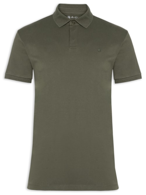 Polo Masculina Suedine Pima – Verde