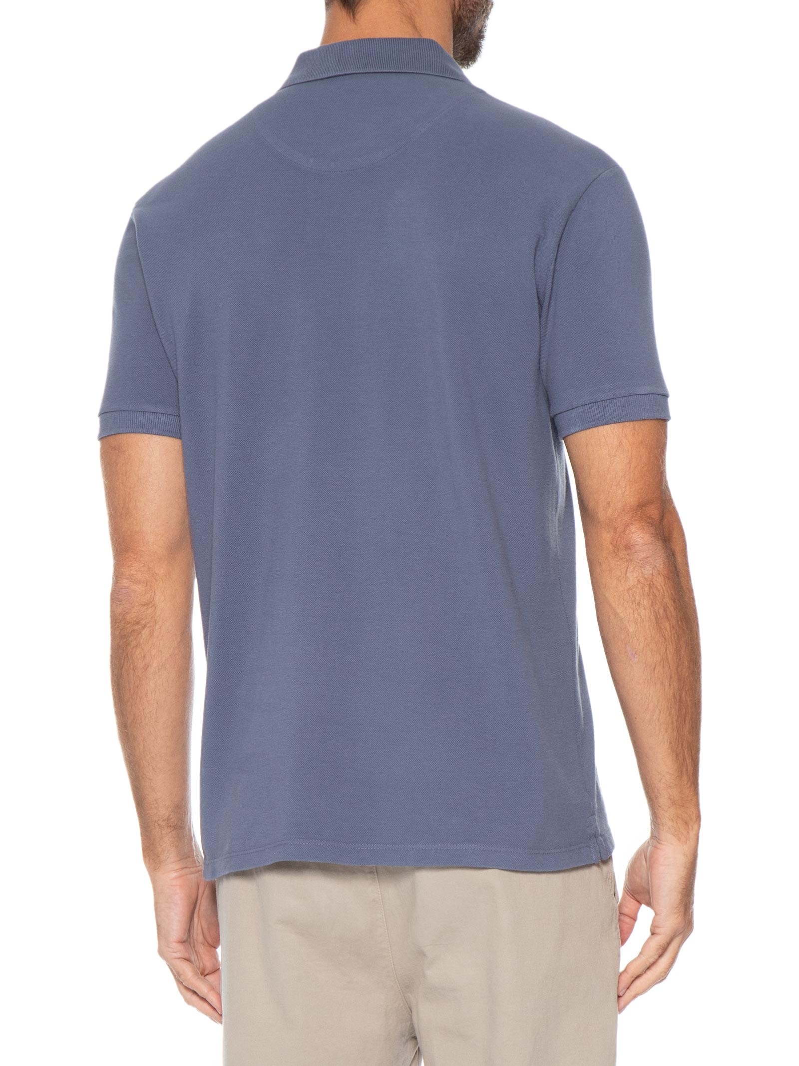 Polo Masculina Summer Azul Pineapple