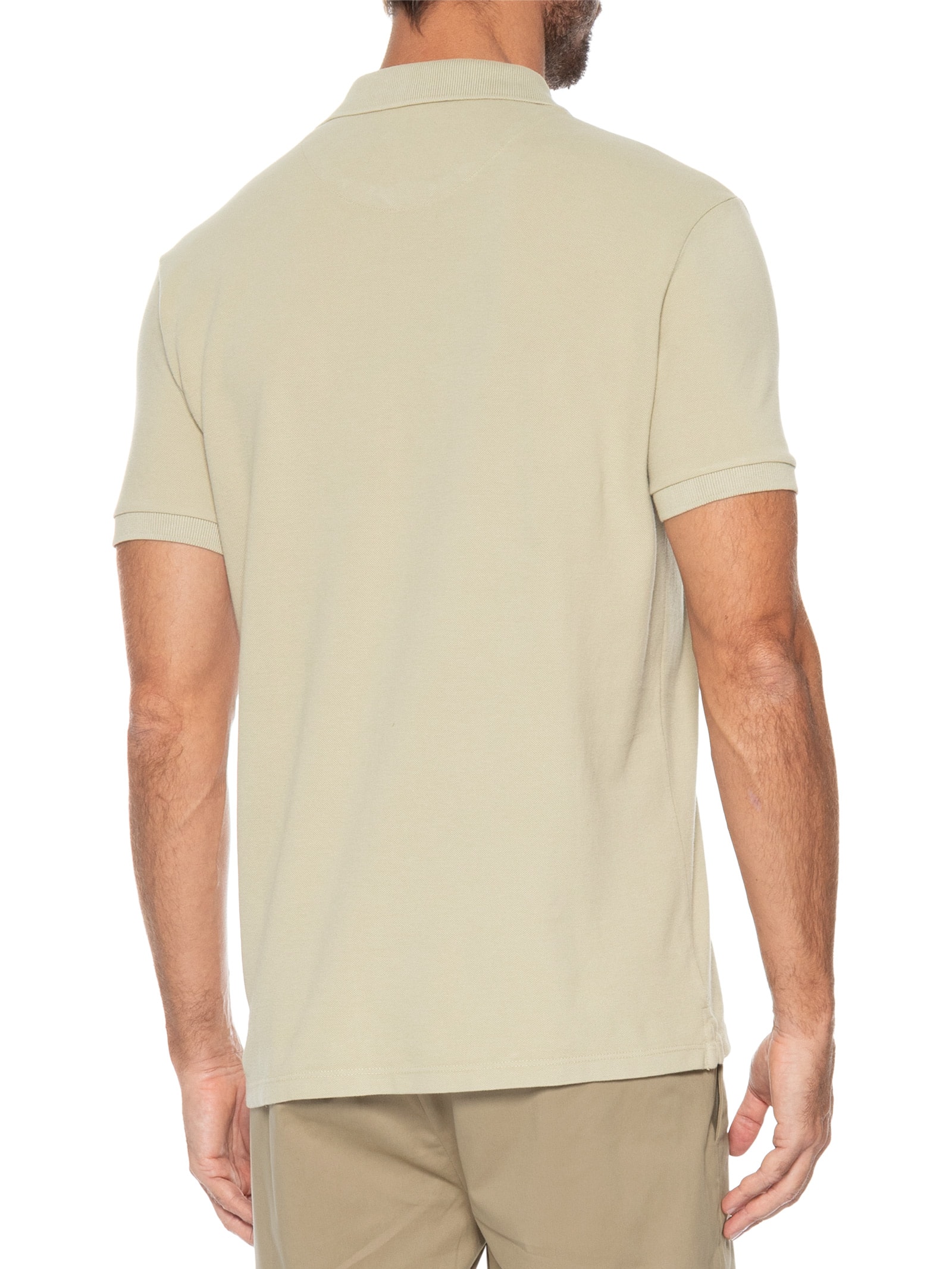 Polo Masculina Summer Bege Pineapple