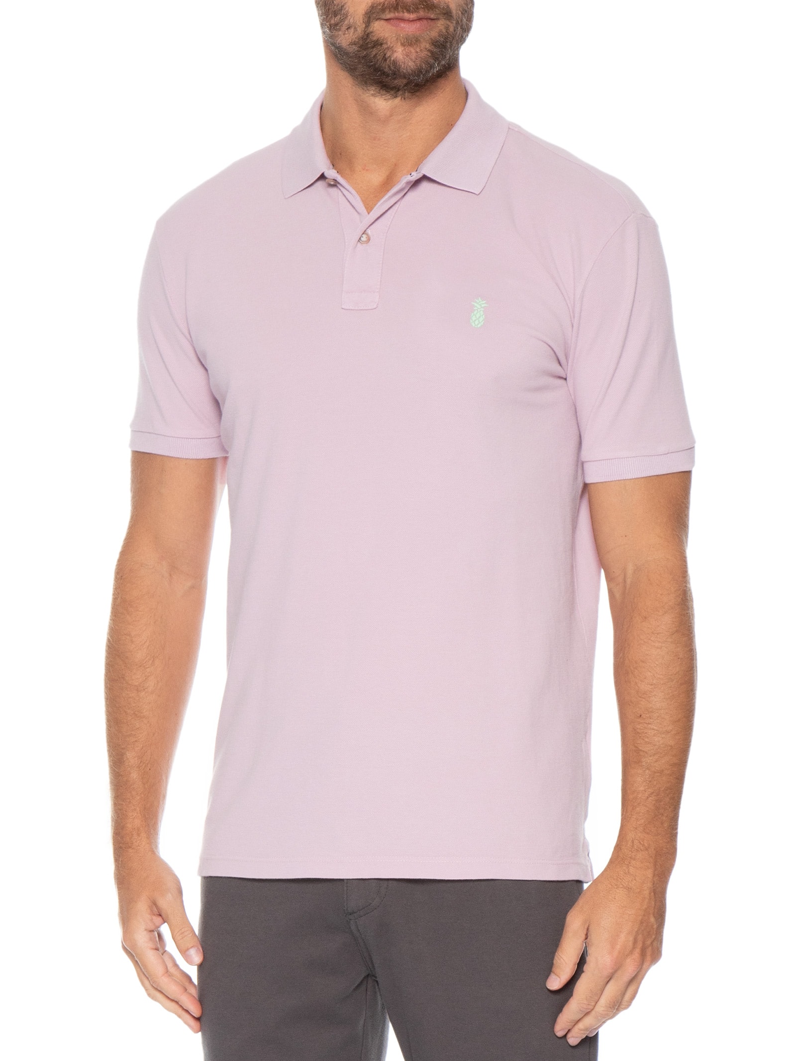 Polo Masculina Summer Roxo Pineapple