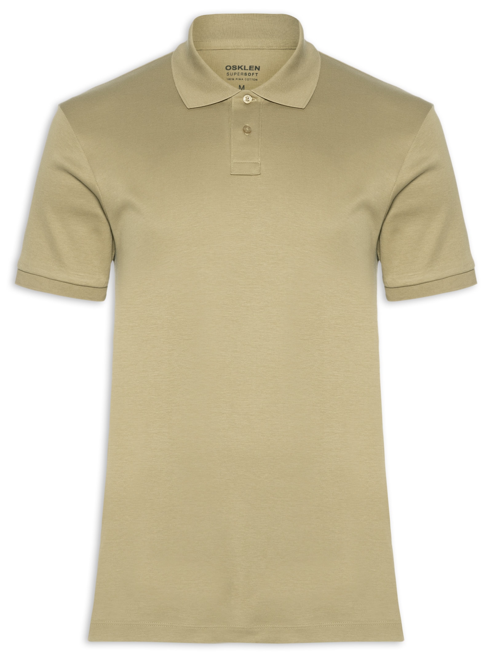 Polo Masculina Supersoft Bege Osklen