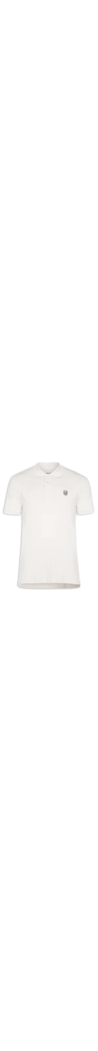 Polo Masculina Supersoft Brasão - Branco