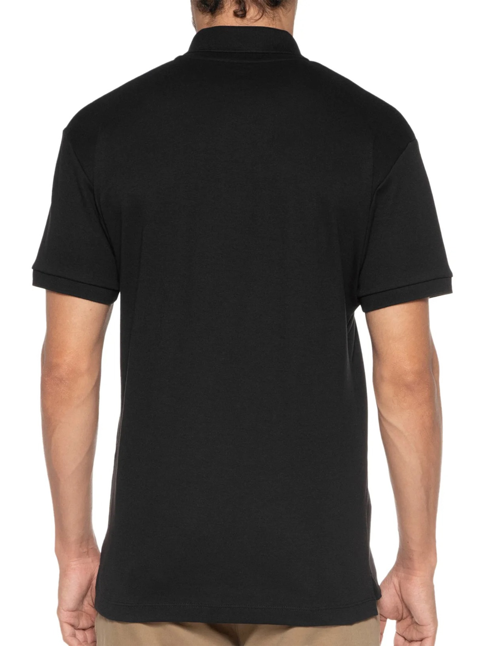 Polo Masculina Supersoft Brasão Preto Osklen