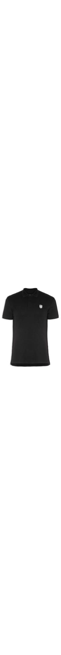 Polo Masculina Supersoft Brasão - Preto