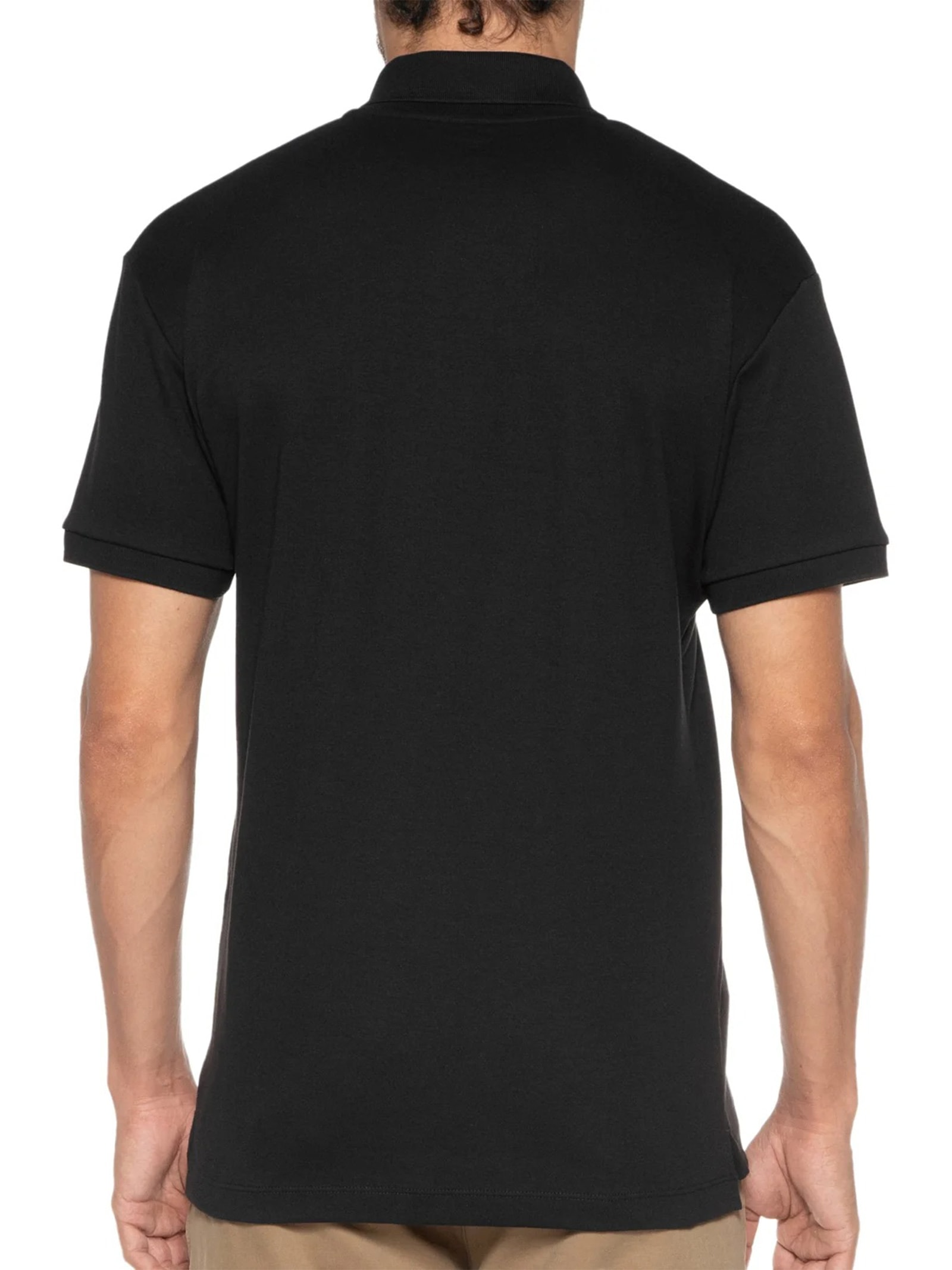 Polo Masculina Supersoft Brasão Preto Osklen