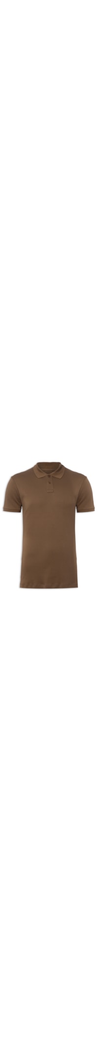 Polo Masculina Supersoft - Marrom