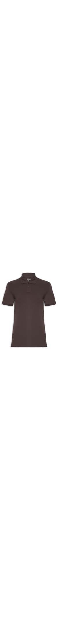 Polo Masculina Supersoft - Marrom