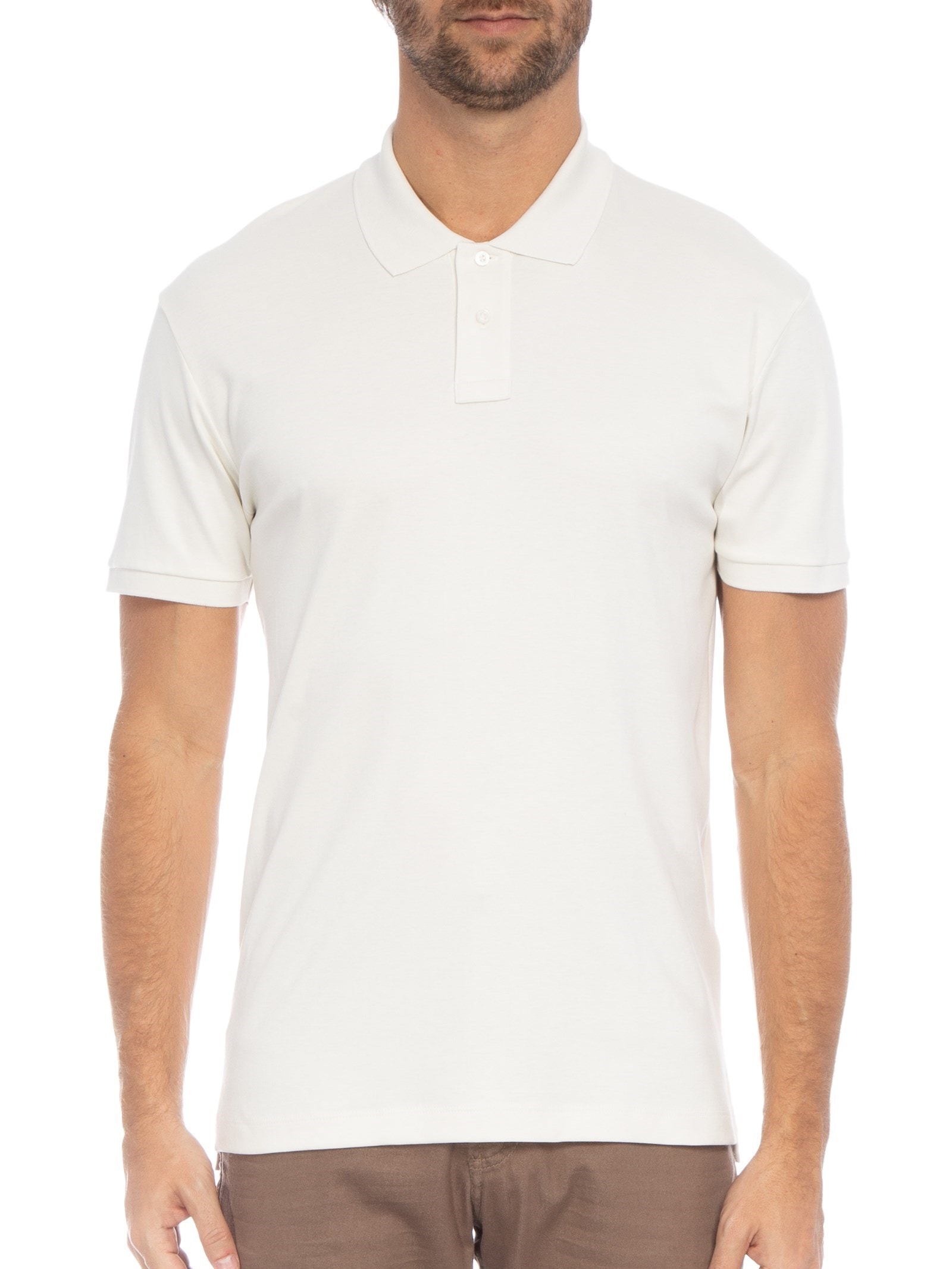 Polo Masculina Supersoft Off White  Osklen