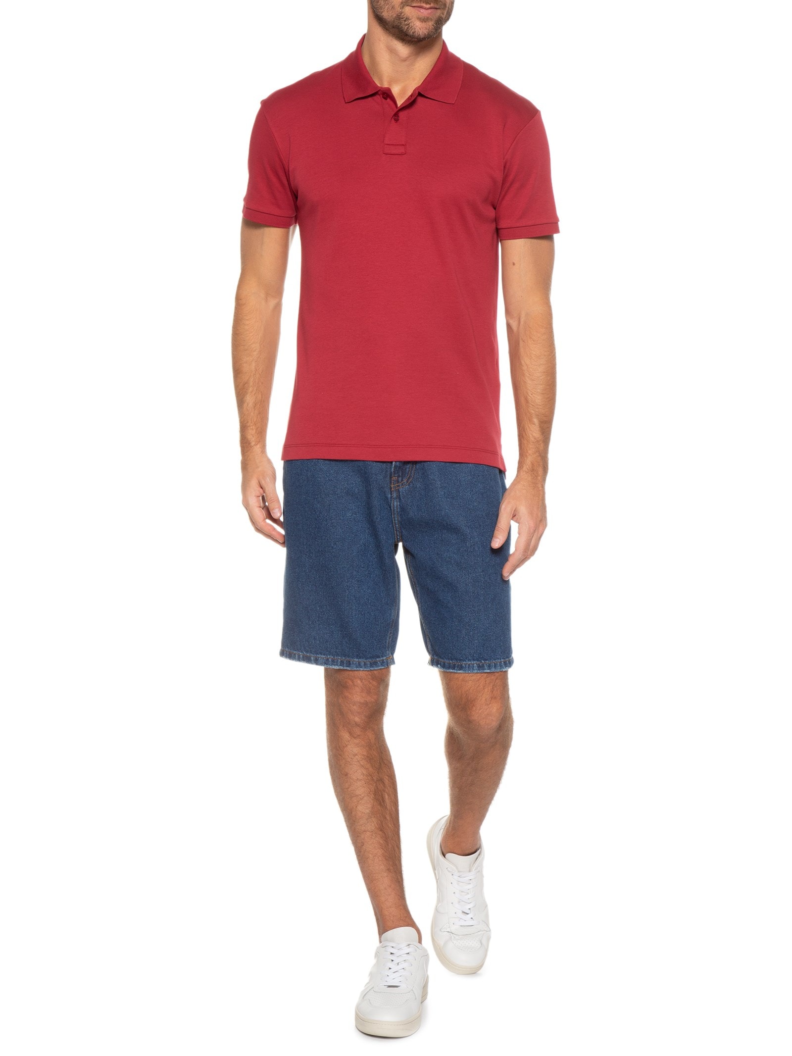 Polo Masculina Supersoft Off White  Osklen