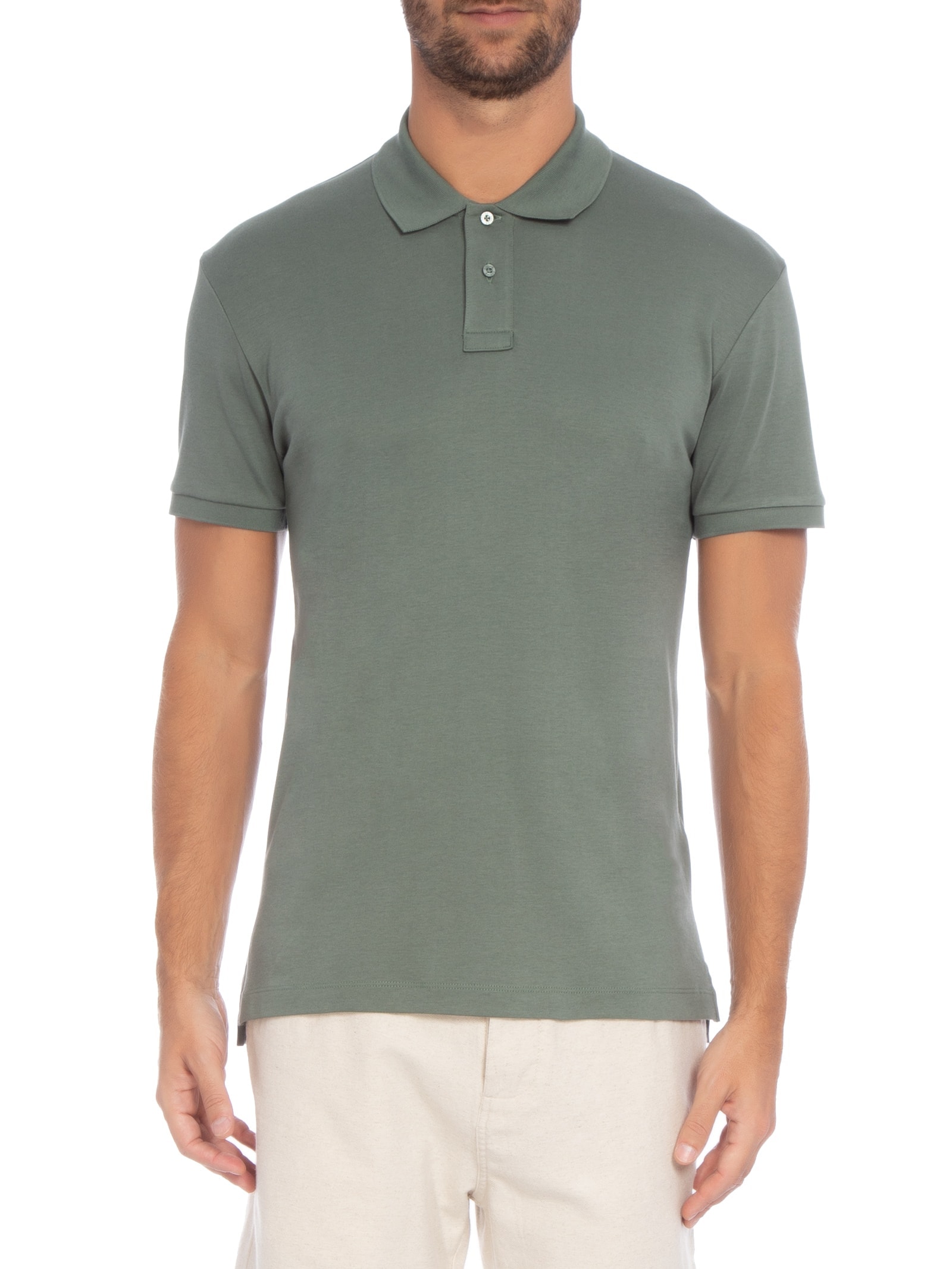 Polo Masculina Supersoft Off White  Osklen