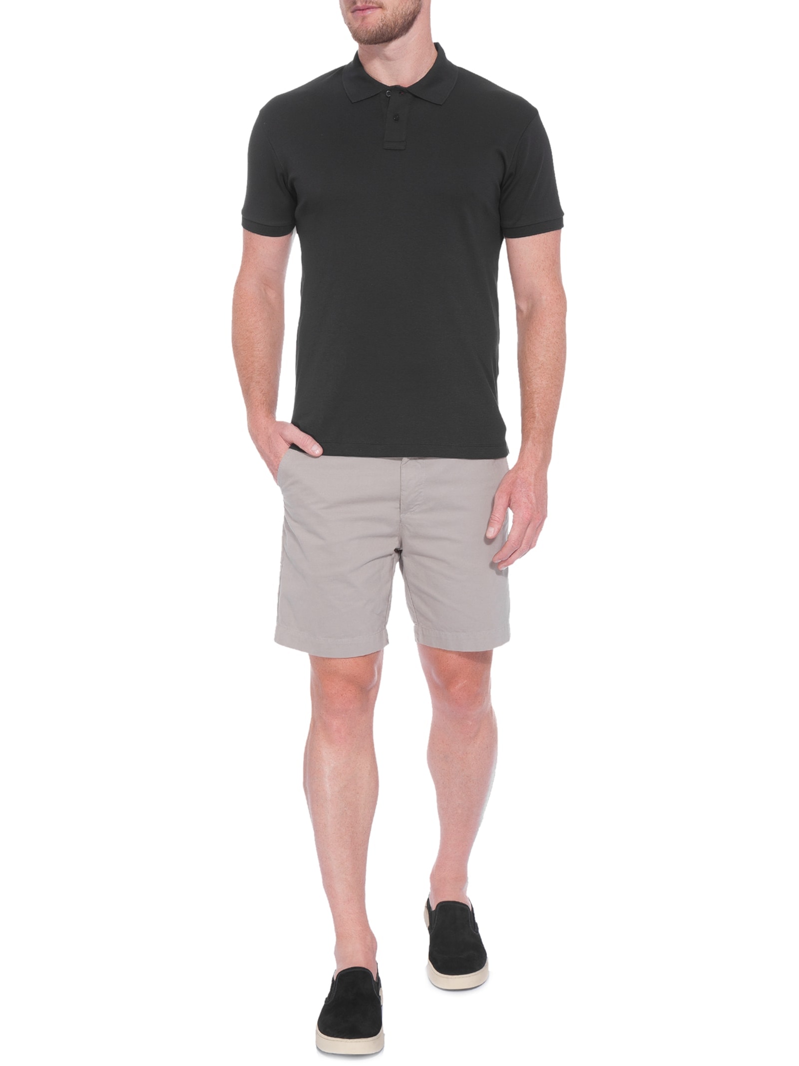 Polo Masculina Supersoft Preto Osklen