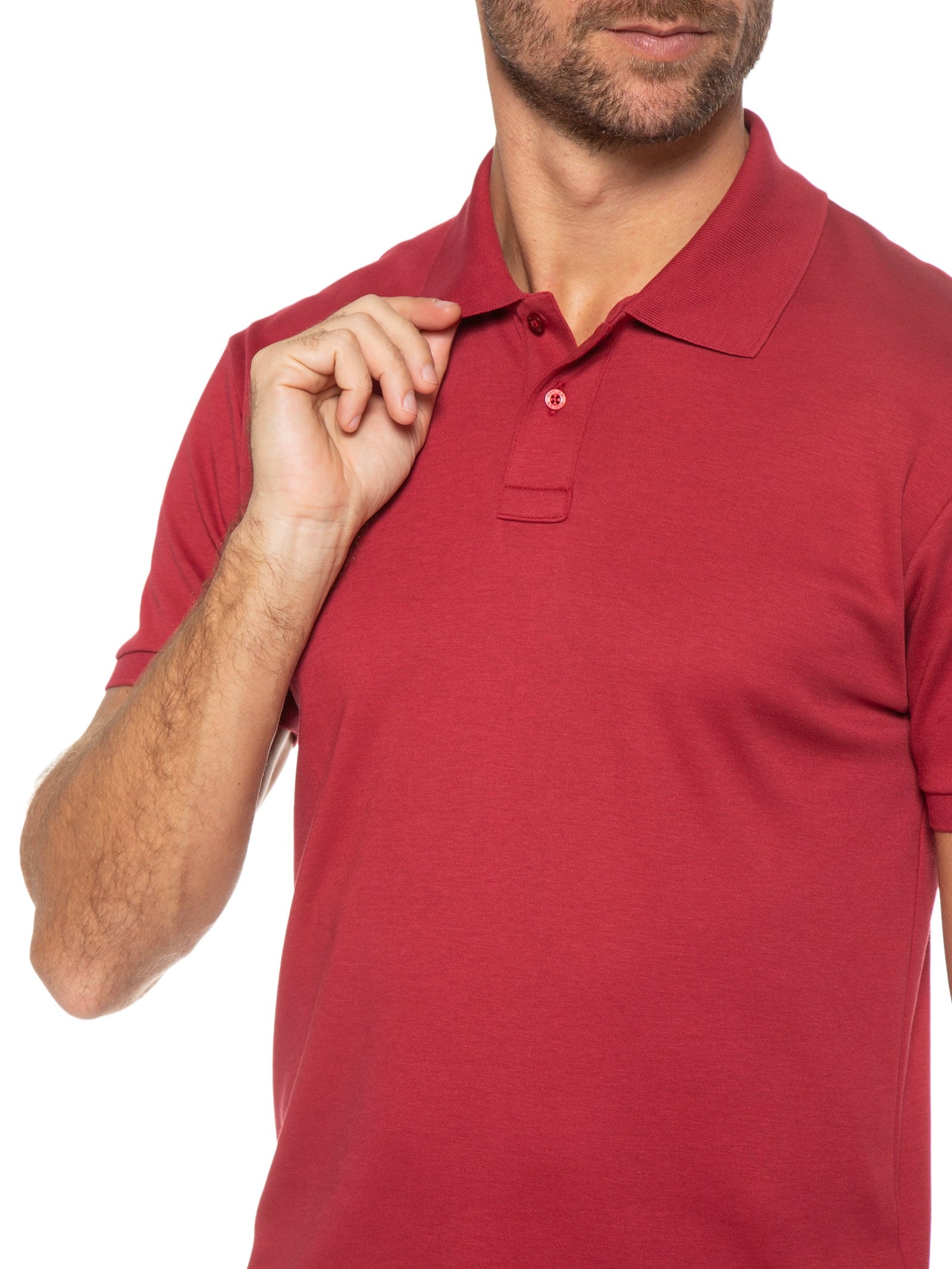 Polo Masculina Supersoft Vermelho Osklen