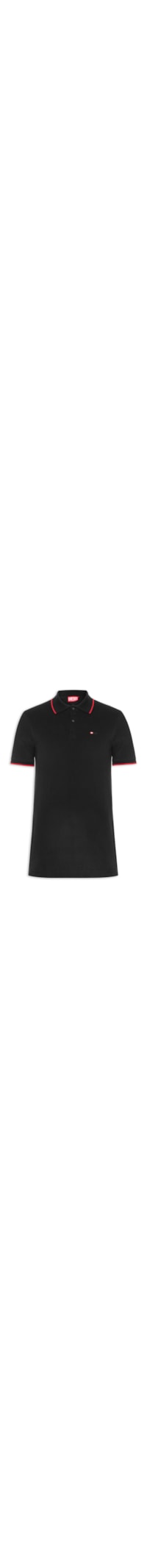 Polo Masculina T-Ferry Microdiv Logo Bordado - Preto
