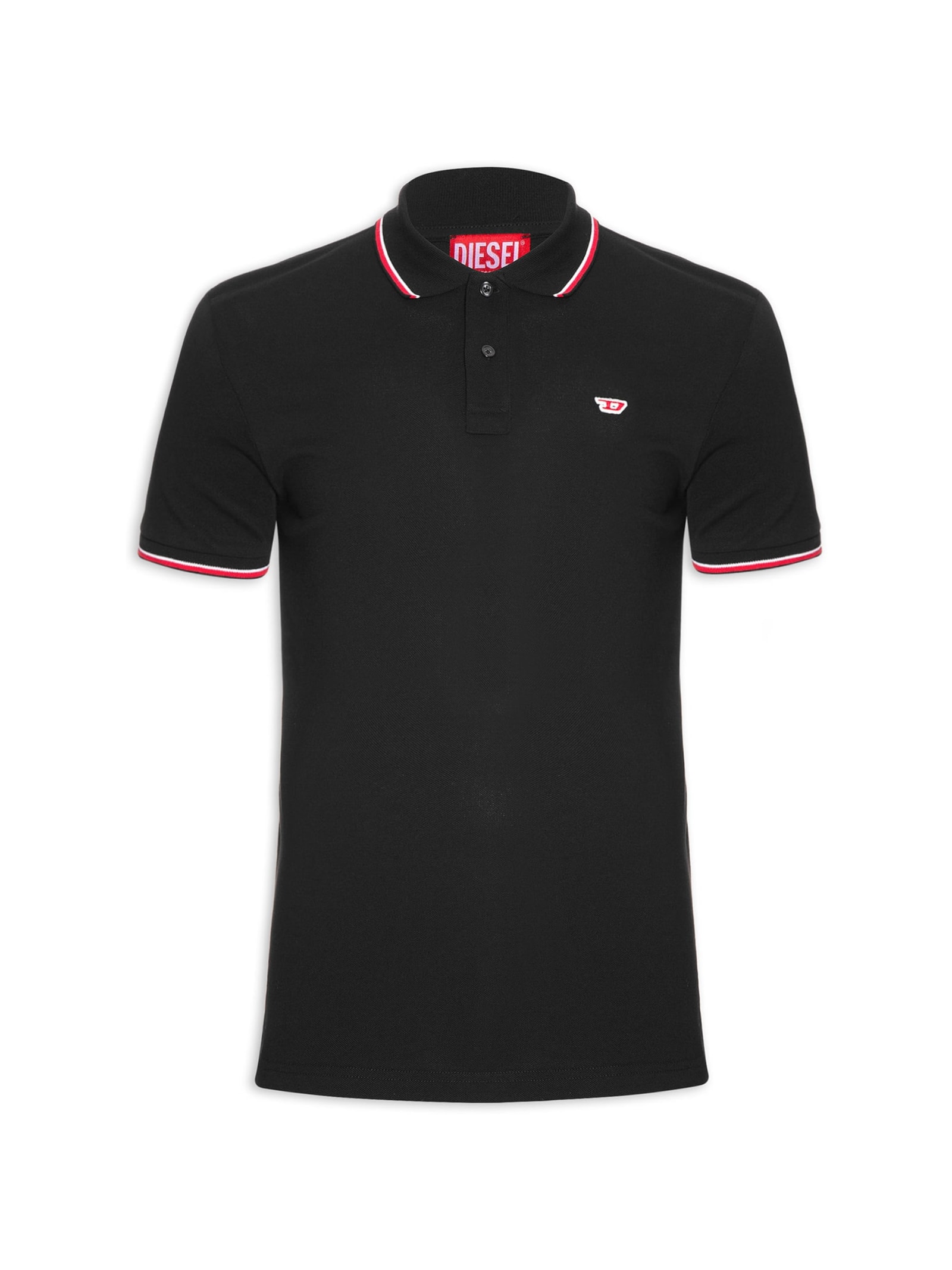 Polo Masculina T-smith-d Preto Diesel