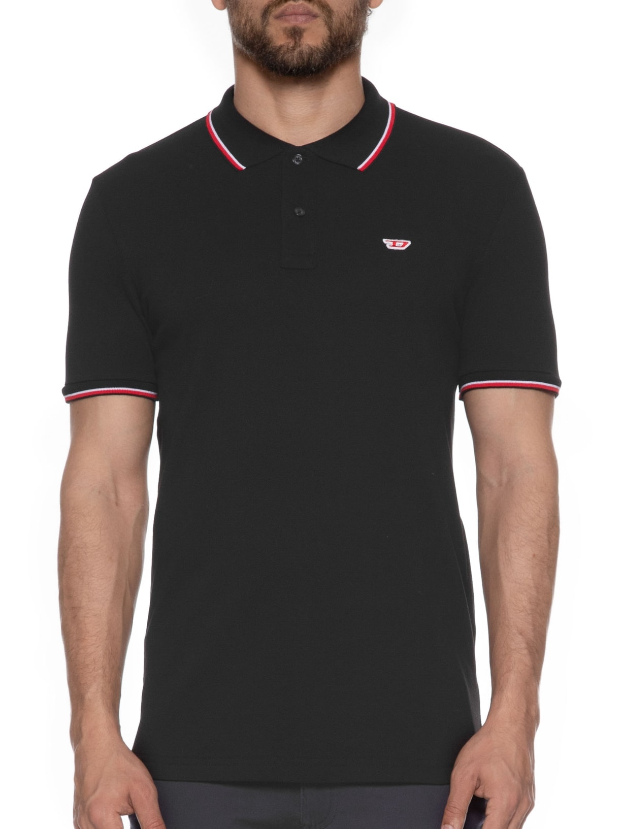 Diesel - Polo Masculina T-smith-d - Preto