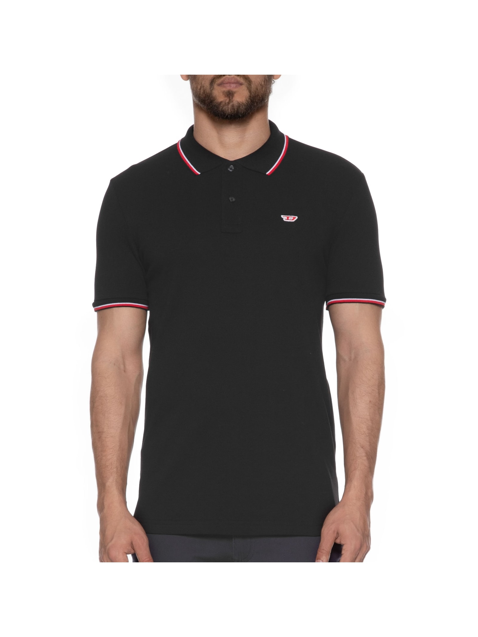 Polo Masculina T-smith-d Preto Diesel