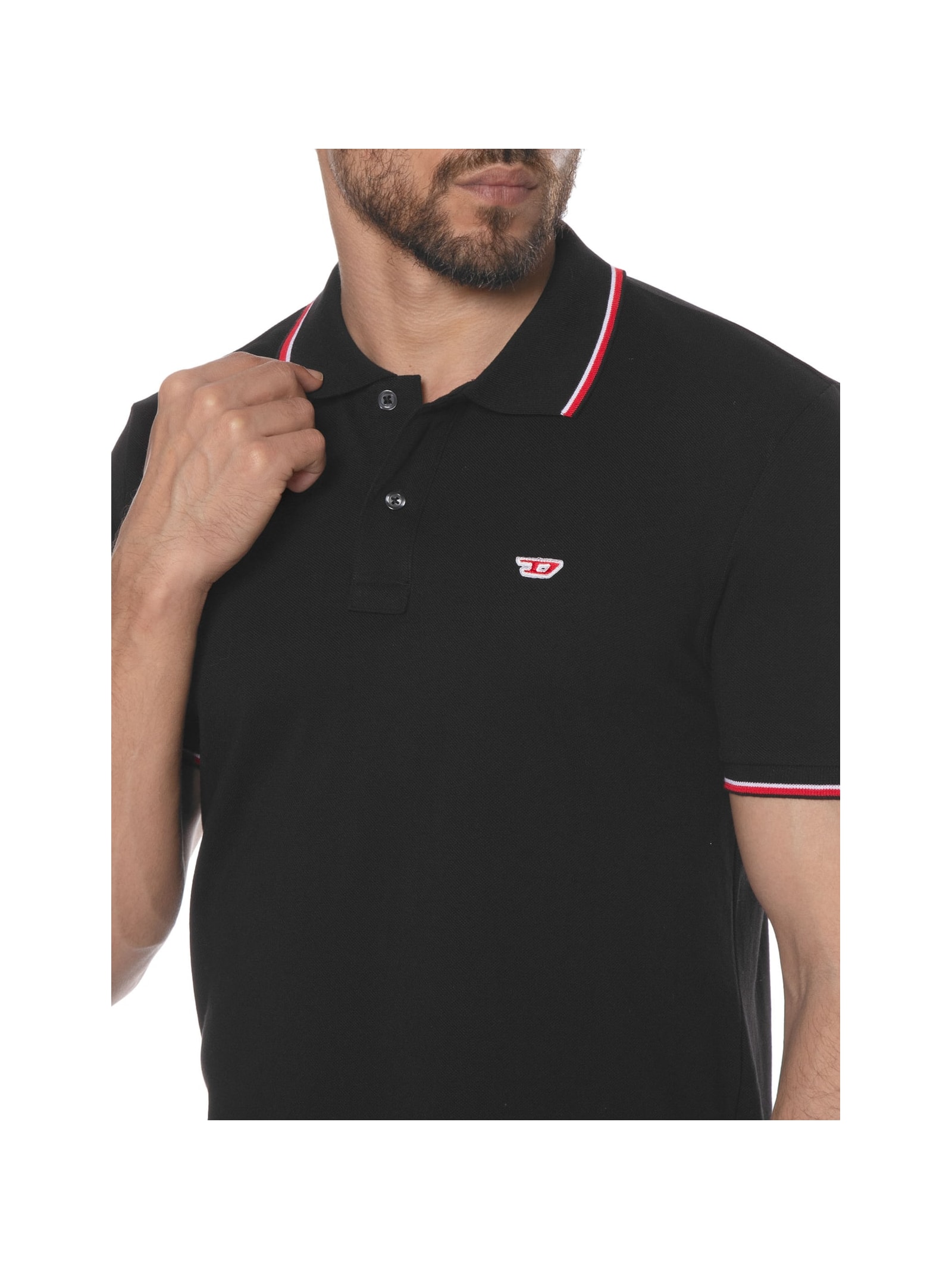 Polo Masculina T-smith-d Preto Diesel