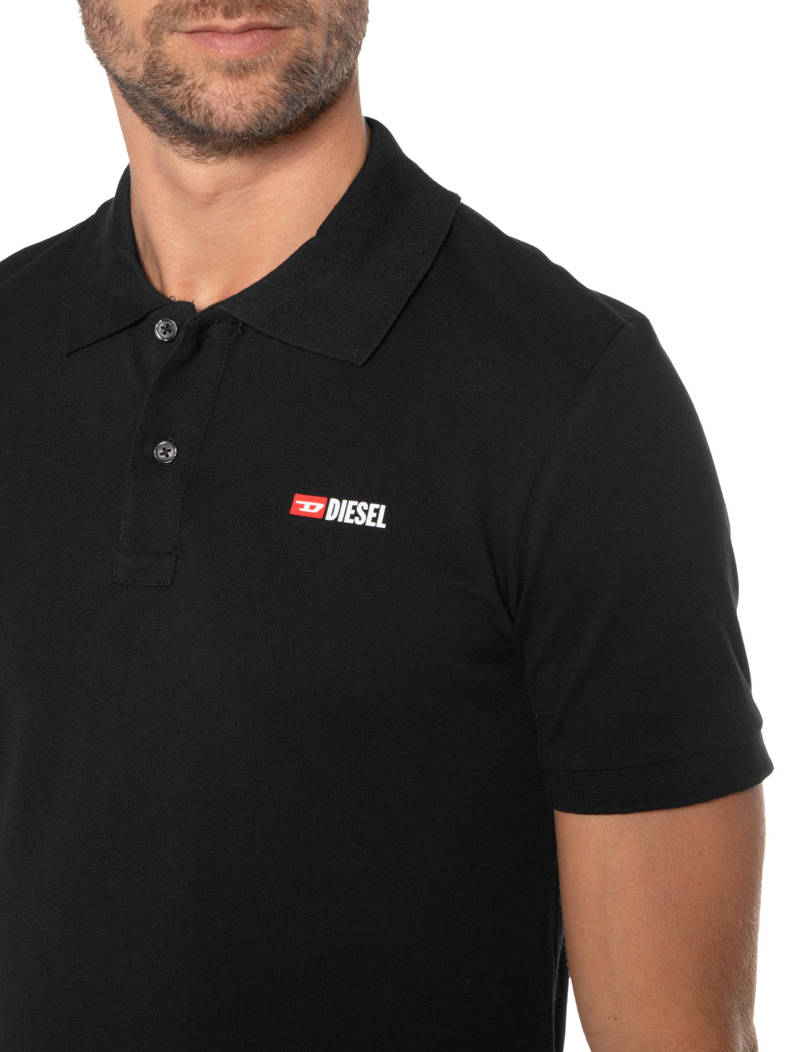 Diesel - Polo Masculina T-smith-div - Preto