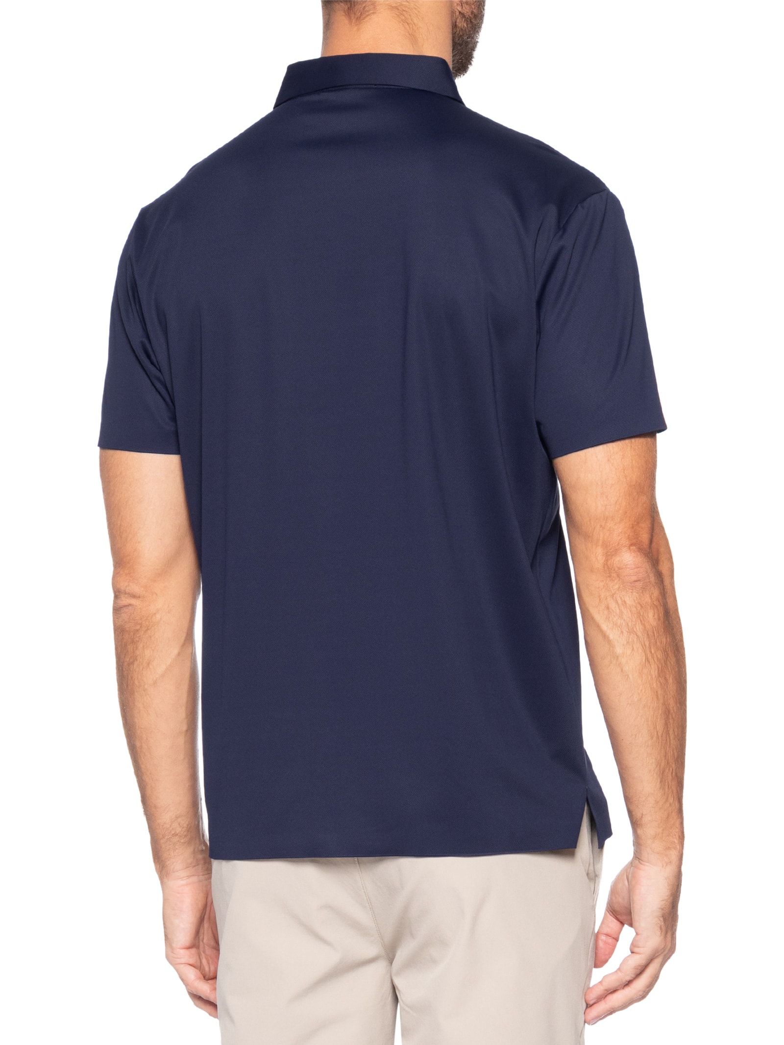 Polo Masculina Tech Corte A Laser Azul '2 Essential