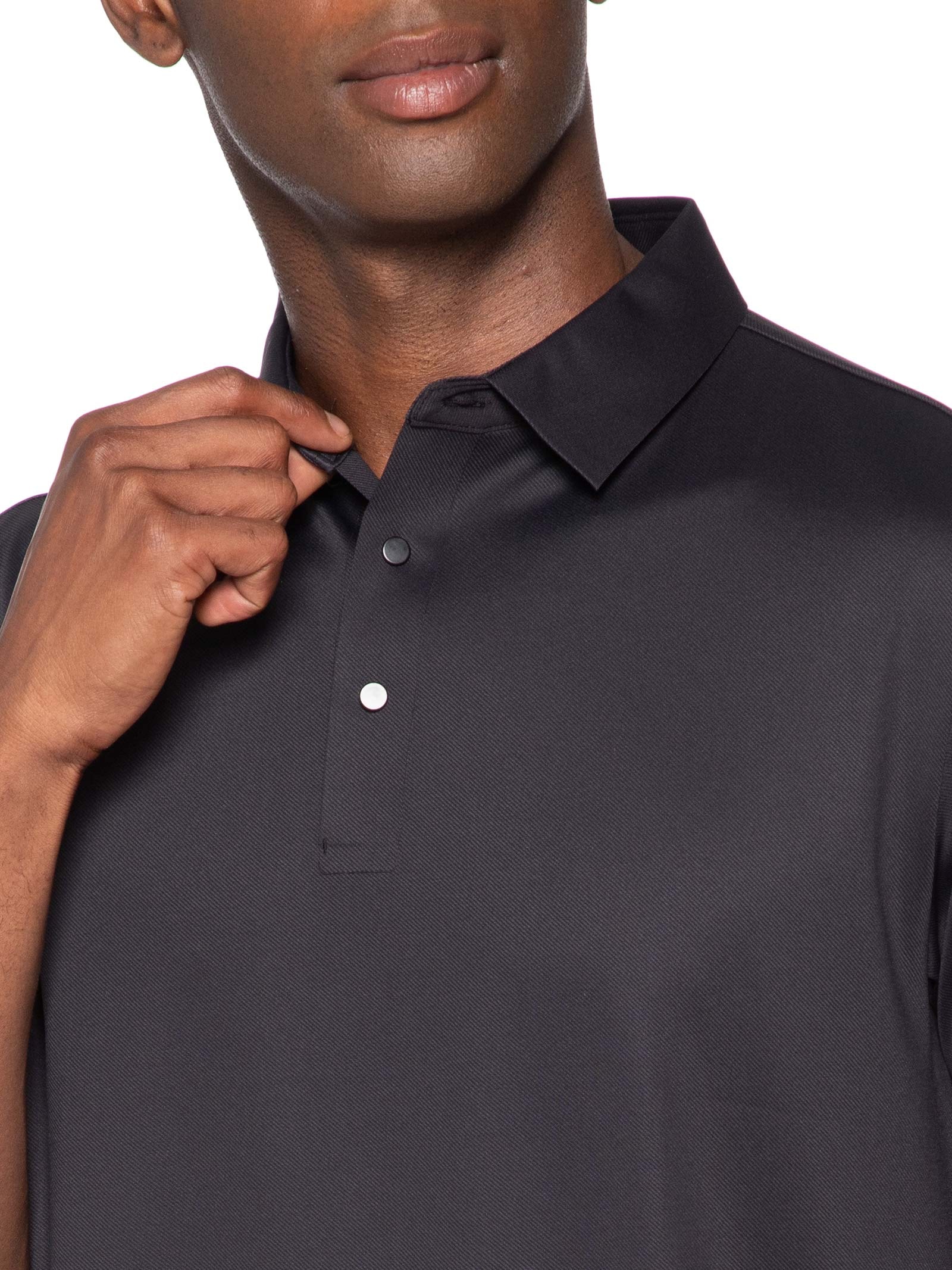 Polo Masculina Tech Corte A Laser Preto '2 Essential