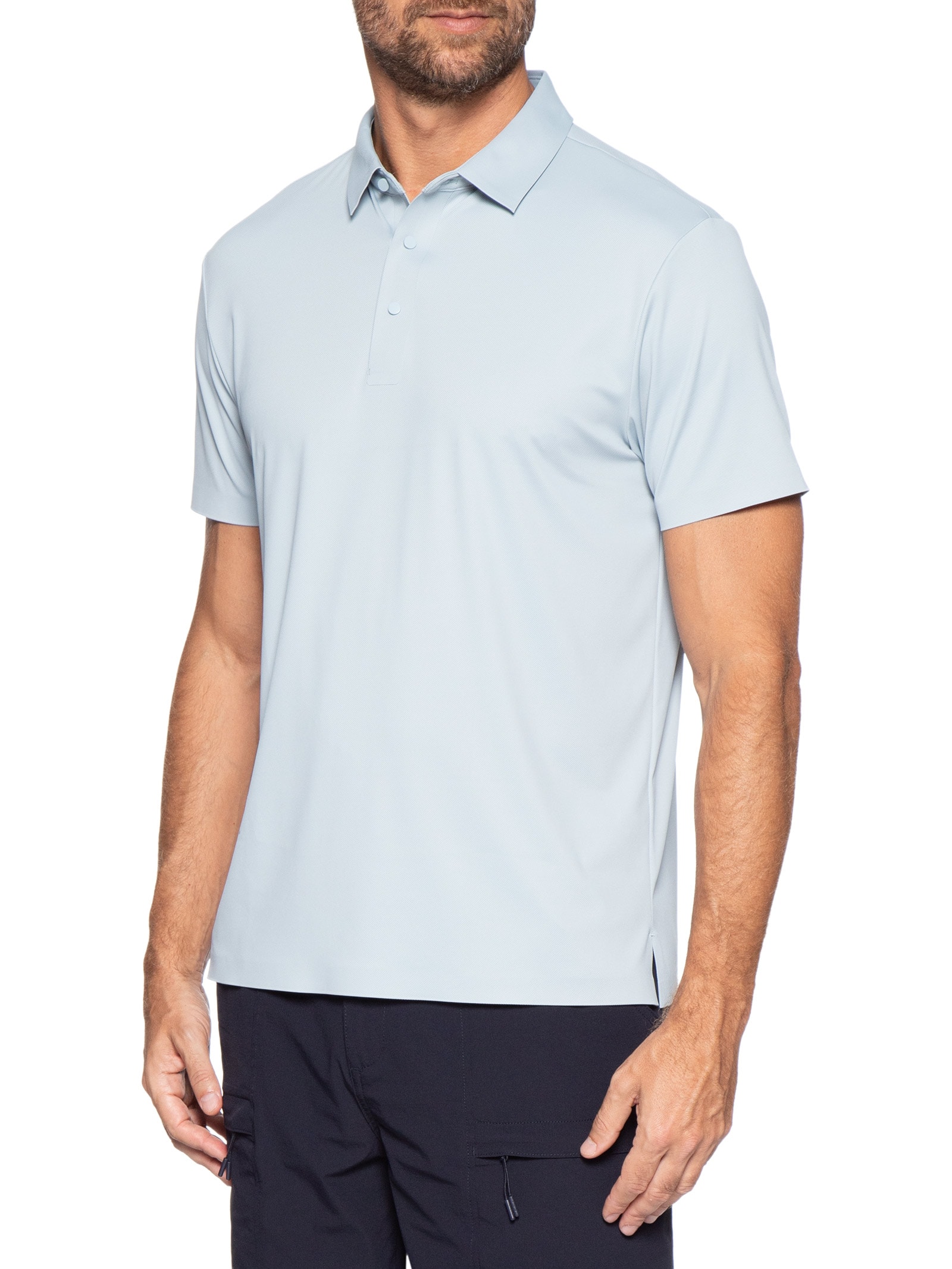 Polo Masculina Tehc Corte A Laser Azul '2 Essential
