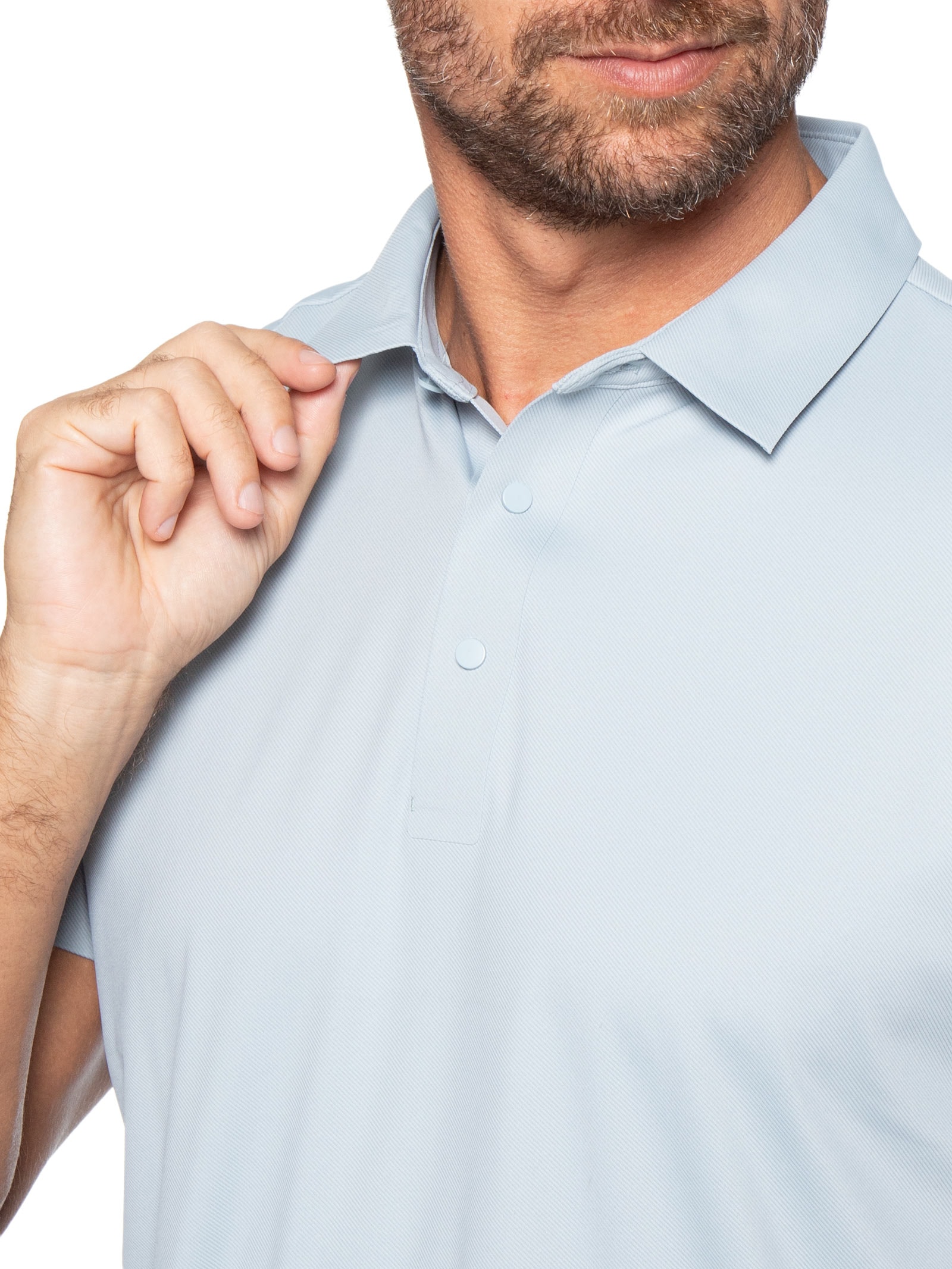 Polo Masculina Tehc Corte A Laser Azul '2 Essential