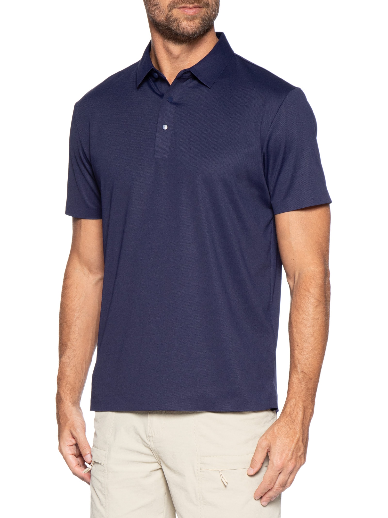 Polo Masculina Tehc Corte A Laser Azul '2 Essential