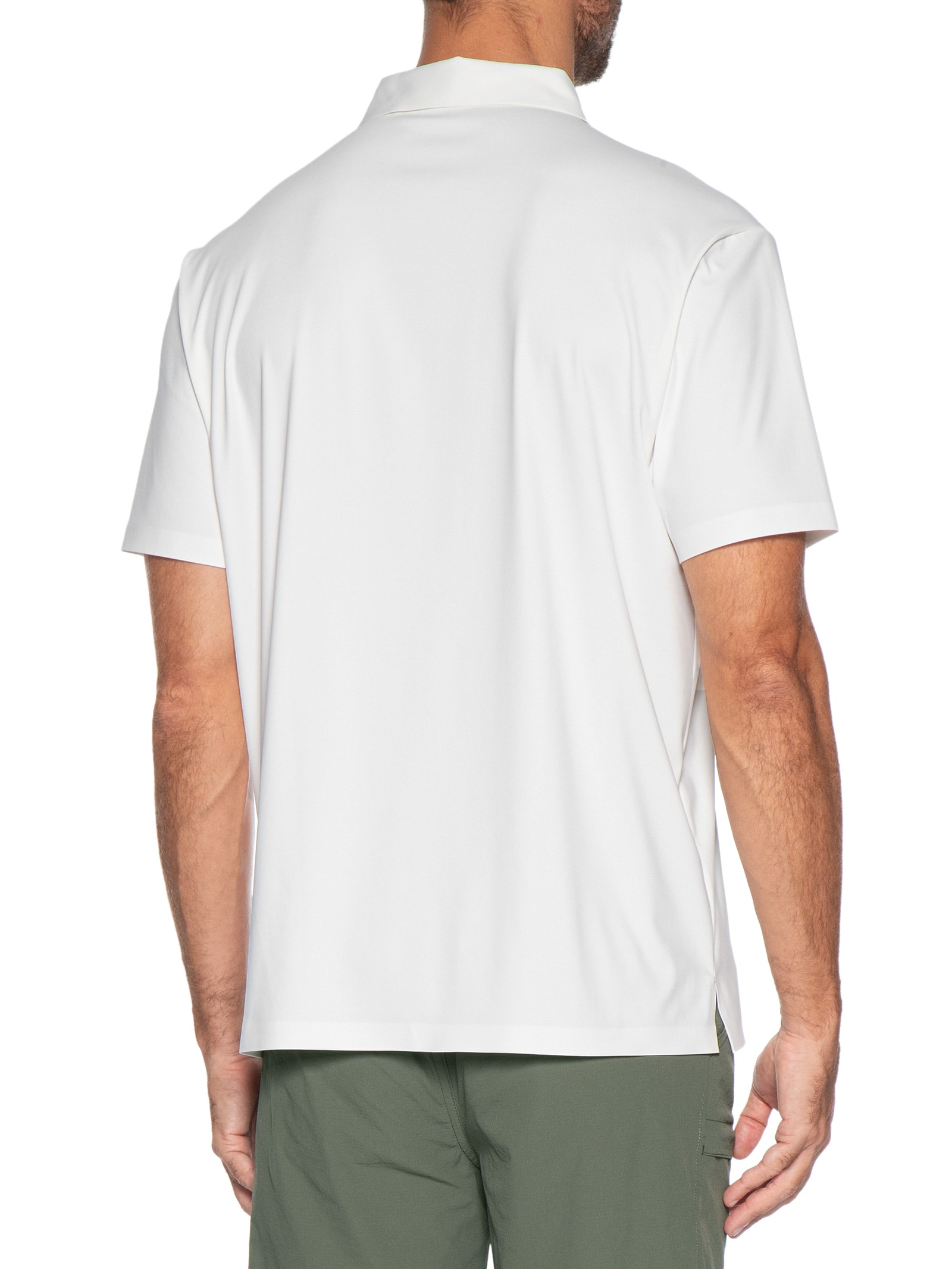 Polo Masculina Tehc Corte A Laser Branco '2 Essential