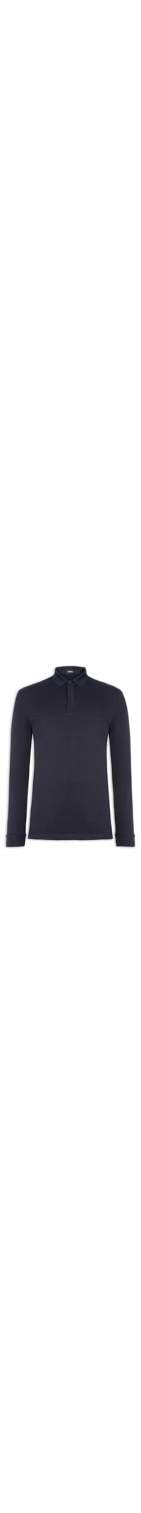 Polo Masculina Térmica Manga Longa - Azul
