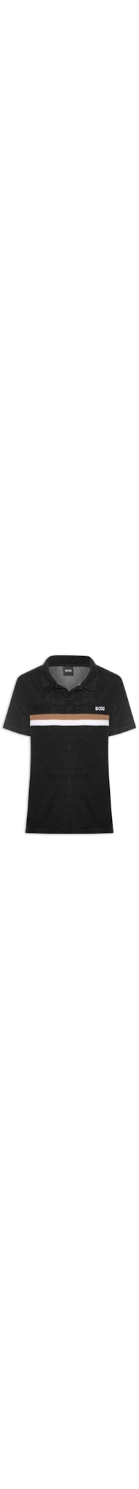 Polo Masculina Terry Shirt - Preto
