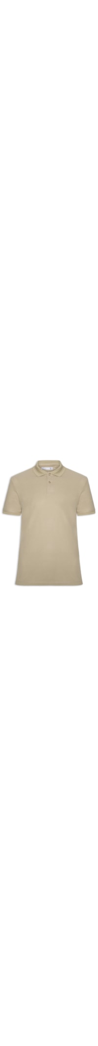 Polo Masculina Texturizada - Bege