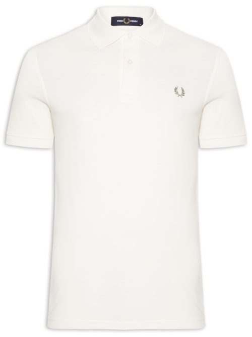 Polo Masculina “The Fred Perry Shirt” – Branco