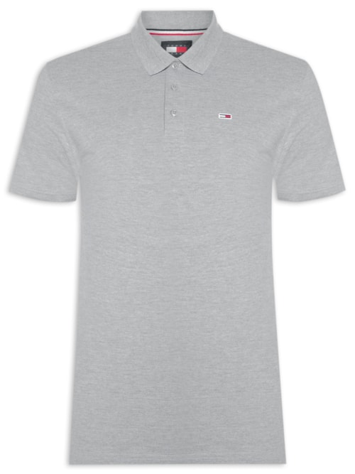 Polo Masculina Tjm Original Fine Pique Ss – Cinza