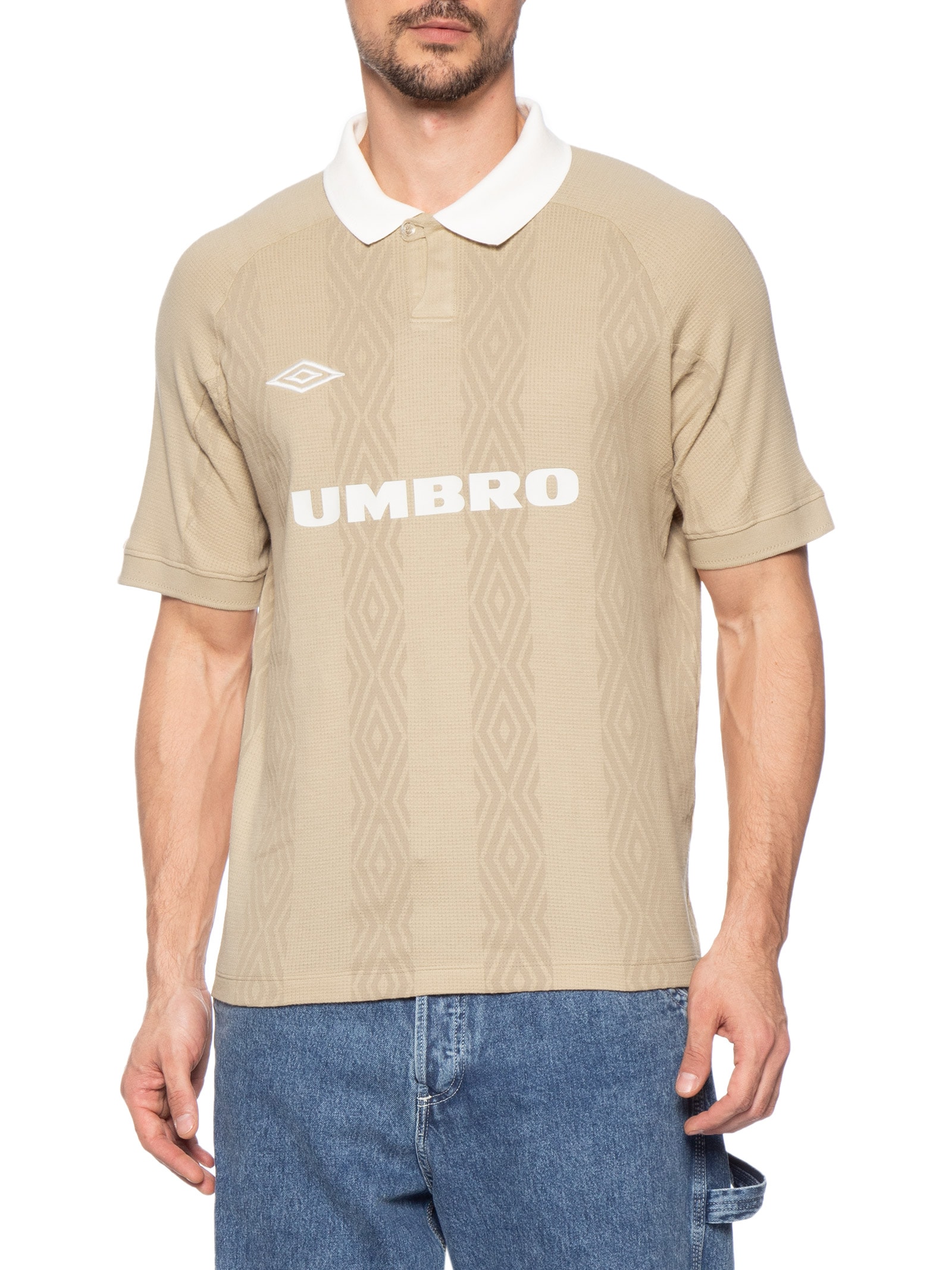 Polo Masculina TNP Jersey II Bege Umbro