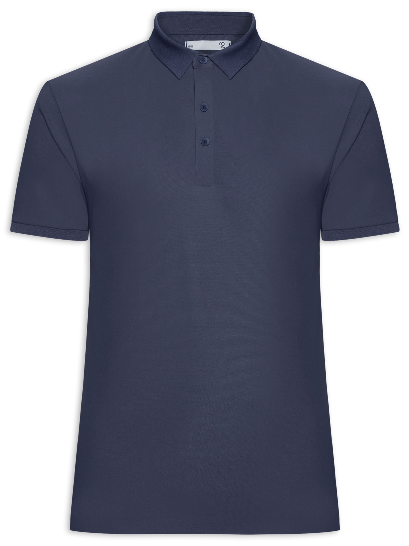 Polo Masculina Toque Gelado Sem Costura Azul '2 Essential